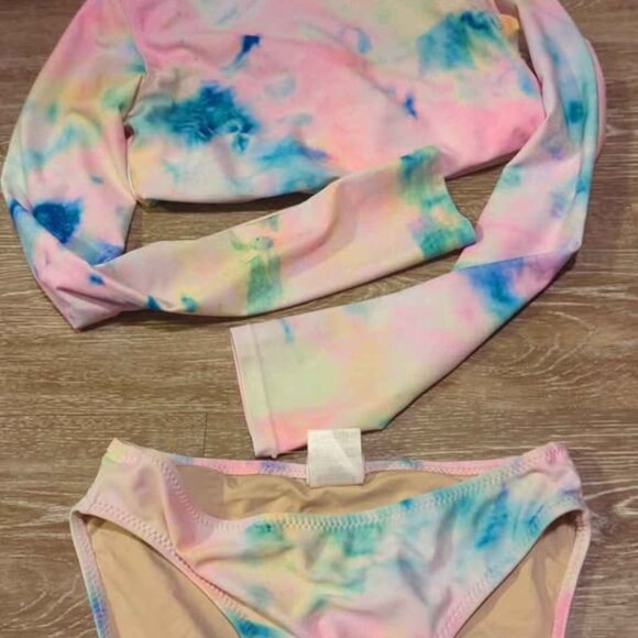Shade critters girls size 14 rash guard swim set - Picture 1 of 3